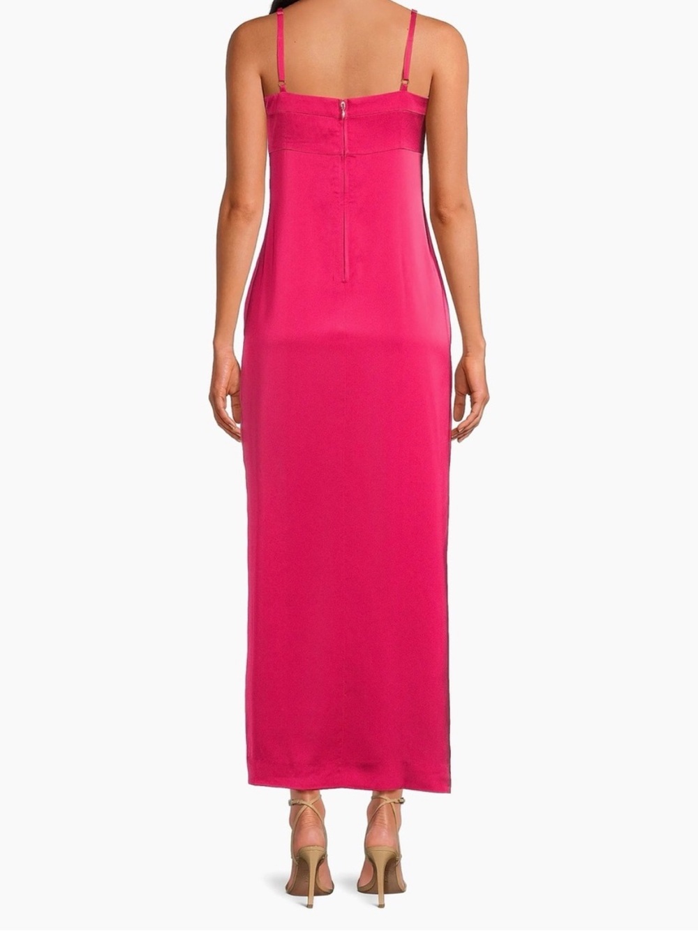 NWT Lilly Pulitzer Jean Maxi Dress Raspberry Rouge Size 16 - Picture 3 of 9